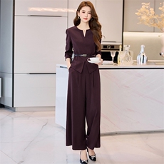 喜婆婆婚宴装2025新款春季年轻洋气质结婚妈妈礼服时尚阔腿裤套装，女装套装/套裙，火爆靓佳人