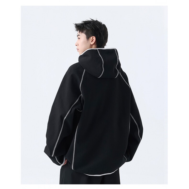 现货-哈苏线半拉链拉链卫衣外套运动长袖T恤户外套头骑行服,男装T恤,电商C307