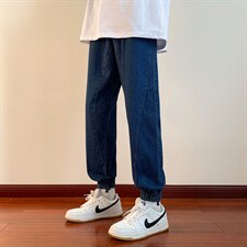 秋季新款港风红地板牛仔裤微弹宽松简约直筒牛仔DK7905-P47控68，男装牛仔裤，星座717