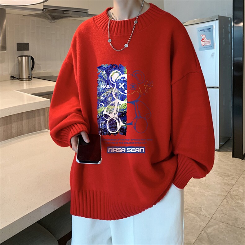 半高领毛衣男士大码针织衫男毛线衣男M18290-P45加绒款-P65,男装针织衫/毛衣,电商A040