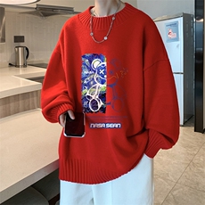 半高领毛衣男士大码针织衫男毛线衣男M18290-P45加绒款-P65，男装针织衫/毛衣，电商A040