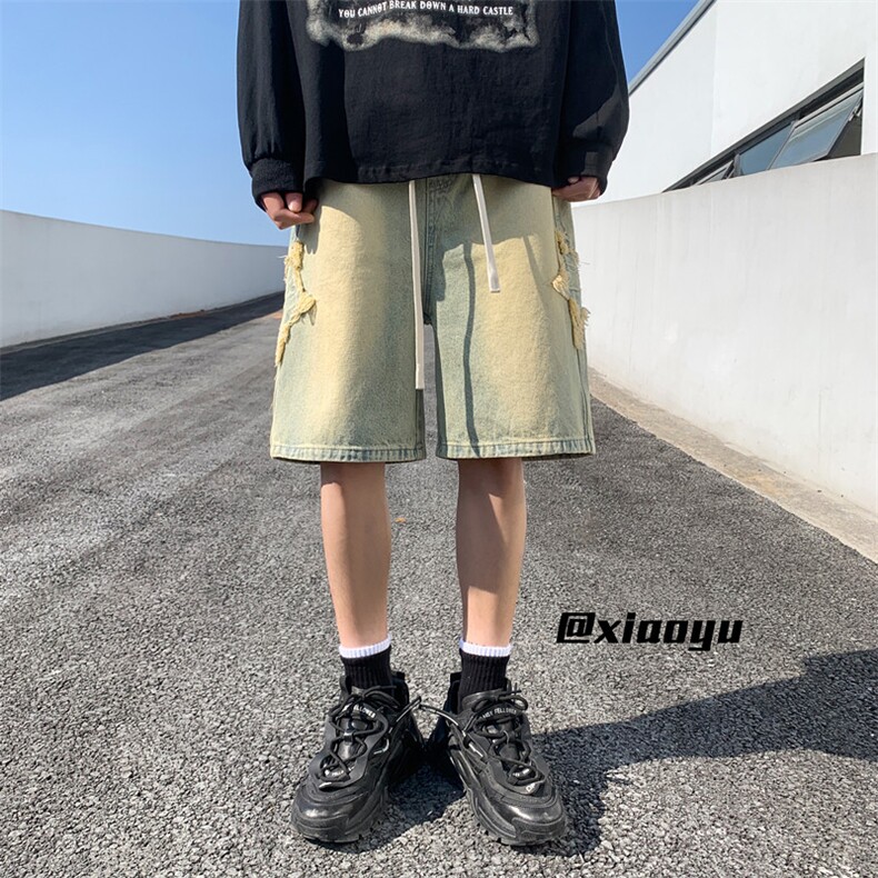 XZ616夏季新款水洗做旧牛仔直筒五分裤短裤TY821P45控58,男装牛仔裤,星座512A（原616）