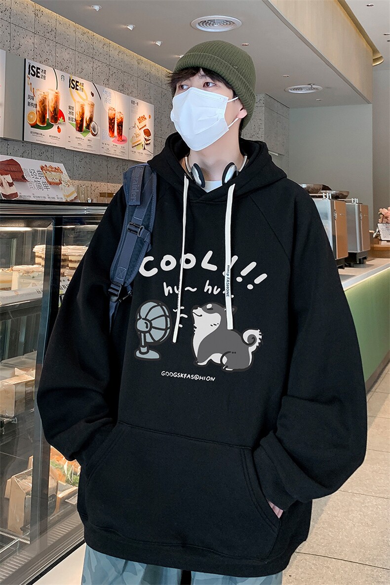 已注册抖音直播得物高品质港风男宽松连帽卫衣外套W5081P45控68,男装卫衣,电商C408(原B339-1)