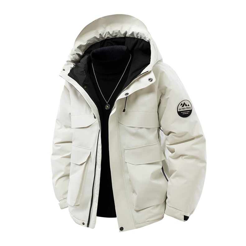 加厚羽绒服男款冬季新款连帽休闲鸭绒保暖外套XZ309Y95707P248，男装羽绒服，星座309（原A406）