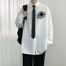 2024年春季休闲垂感衬衣男生韩版百搭青少年翻领长袖CS1134-P33，男装衬衫，星座308B-2