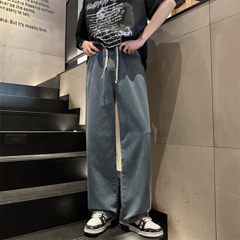 男潮流复古慵懒风直筒宽松男长裤KK290-P50,男装休闲裤,星座911-3
