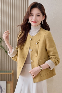 双面羊绒大衣女小个子2025年新款高级感短款秋冬季韩系羊毛呢外套图片