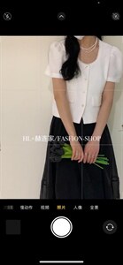 2022夏季新款 短袖小香开衫外套图片