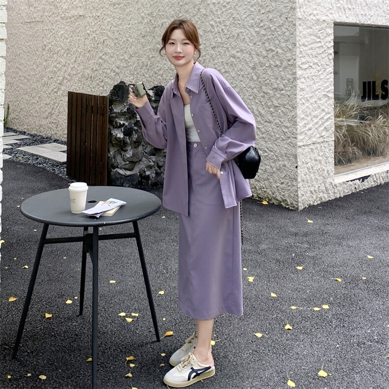紫色两件套2C198-6506-P165K248,女装套装/套裙,2C198