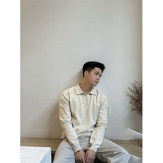程南同款松弛老钱风格调混纺极简polo针织长袖毛衣1218-P70，男装针织衫/毛衣，星座1012-1