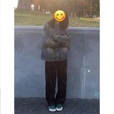 新款复古水洗做旧牛仔外套百搭街头宽松夹克上衣女LAJK055-P68，男装工装外套，星座1008