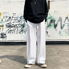 2022垂感高街ins百休闲裤潮牌男冰丝直筒阔腿裤K2771-P25，男装休闲裤，星座512-2