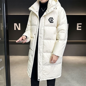 2024新款中长款羽绒服男士冬季加厚外套刺绣 B240-Y1582-P245图片