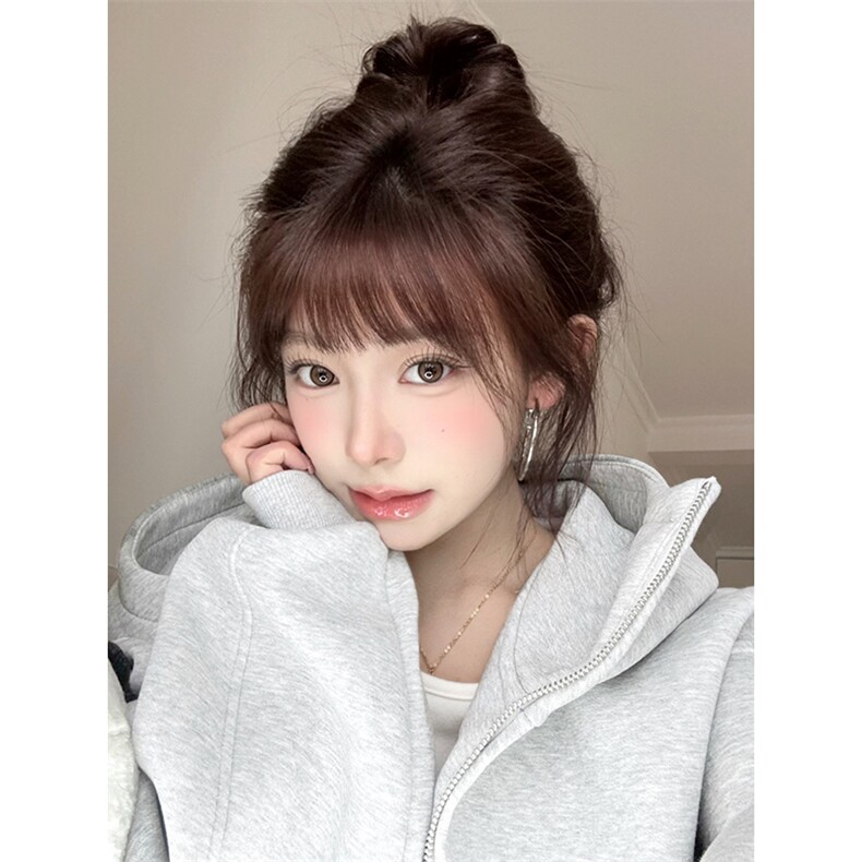 抖音得物高品质26春装美式高街重磅宽松结构高领连帽卫衣外套W60,女装短外套,电商A486-1