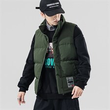 2021秋冬新日系大码男无影墙休闲保暖外套贴标加厚马甲M726-P50，男装背心/马甲，电商A001