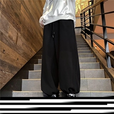 卫裤男冬季新款阔腿裤宽松百搭休闲长裤美式高街直筒K5887-P33，男装休闲裤，星座412-2