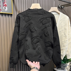 秋冬季开衫毛衣外套男生针织衫宽松韩版潮流潮牌百搭男士毛衣外套，男装针织衫/毛衣，星座1013