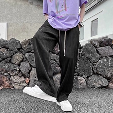 男春季潮流时尚休闲长裤波浪纹冰丝裤M230P36，男装休闲裤，星座1116-2