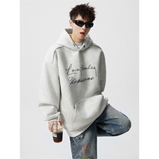 2026春季重磅砂洗做旧绳绣连帽卫衣JF808-特P68控118加绒P73控128，男装卫衣，电商A422-1