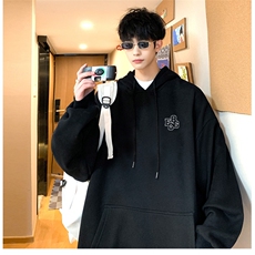 抖音供货、重磅360克现货加绒印花连帽卫衣HD019-1-LMWY44118-P40，男装卫衣，电商019-1