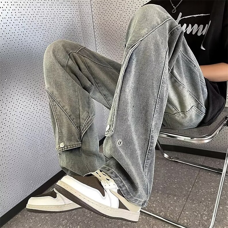 青春流行ins男直筒水洗牛仔裤E0030P50,男装牛仔裤,星座1116-2