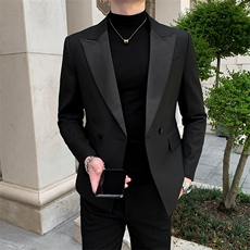 秋冬休闲夹克礼服西装单西男士修身休闲西服A236-XZ2307-P100，男装夹克，电商A236