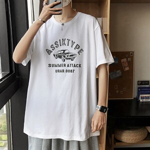 夏季新款港风条纹T恤宽松落肩T恤（现货）DS-C407-T230-P30图片