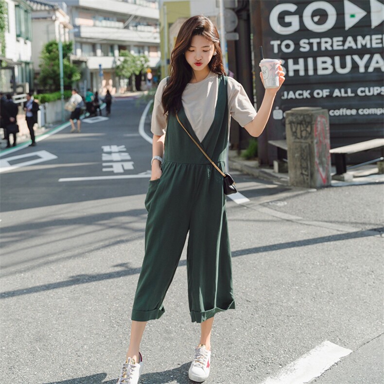 大货8511B-L1182021夏季新款背带裤，女装连体裤，惟卡贝娜