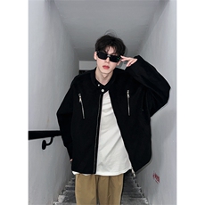 多拉链小众设计感夹克男生秋季潮牌棒球服外套XZ514-2-24264-P115，男装夹克，星座514-2(原B239)