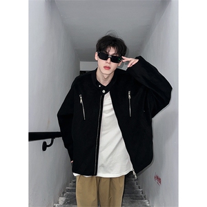 多拉链小众设计感夹克男生秋季潮牌棒球服外套XZ514-2-24264-P115