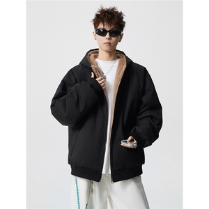 美式座山雕双面穿棉衣男女冬重磅加绒加厚棉服 P105图片