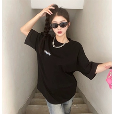万针全刺绣工艺抖音得物高品质260克重磅纯棉双纱美式高街短袖T恤，男装T恤，电商A486-1