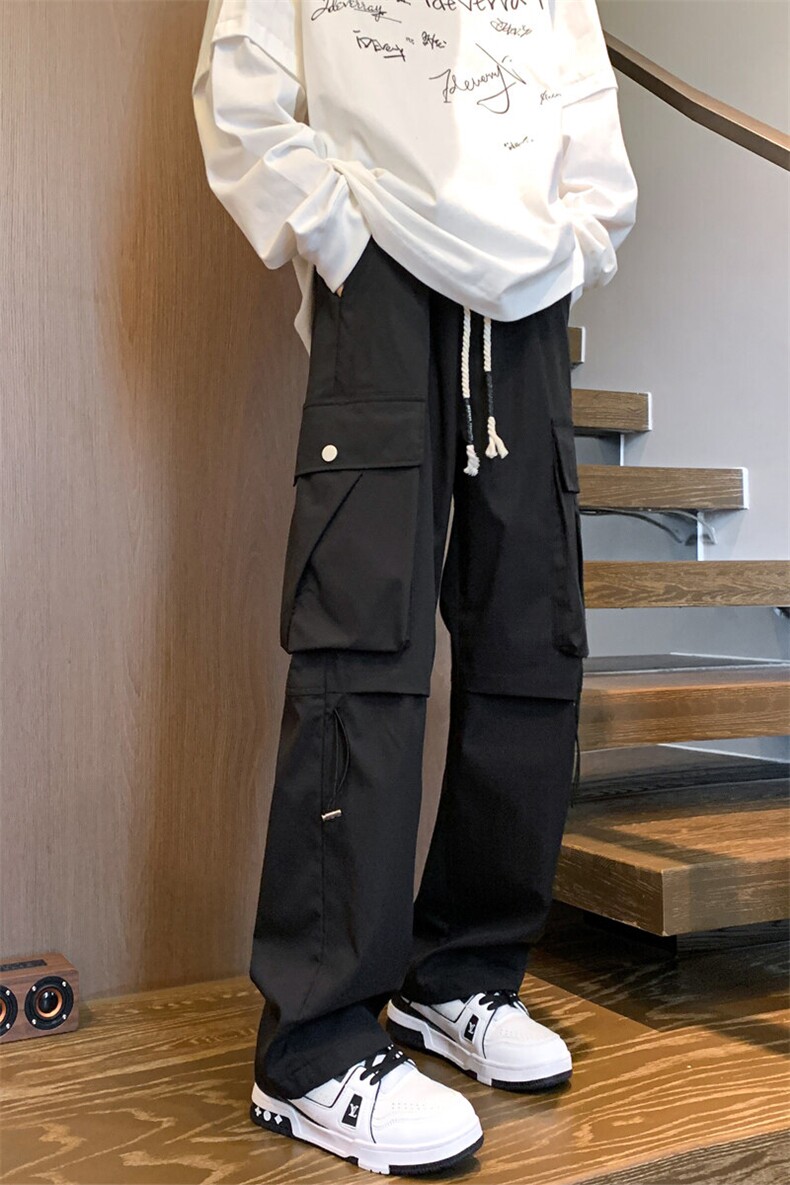 春夏新款美式高街工装裤男户外机能冲锋裤直筒休闲长裤2307特P39,男装休闲裤,电商C305A