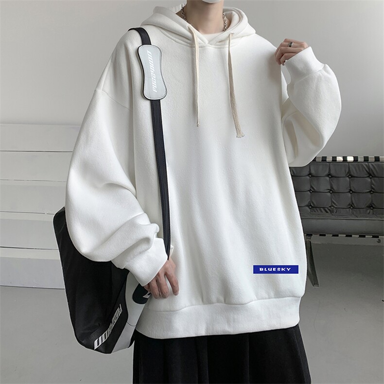 连帽卫衣男大码运动服帽衫外套WY2202-P35加绒款-P40,男装卫衣,电商A040