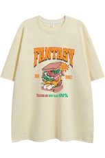 白底23新款夏季时尚百搭圆领卡通印花短袖T恤T1157P25控38，男装T恤，电商A247-1