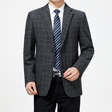 男士2023秋季新款长袖商务休闲西服中青年纯色便服外套AJY3-P170，男装西服，电商B212（原钱塘6029）