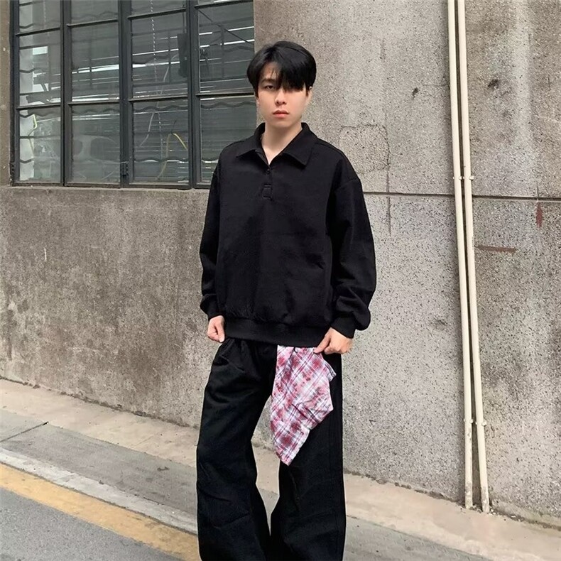 美式复古可拆卸方巾弯刀牛仔裤男女休闲宽松阔腿裤子MK1509P53,男装牛仔裤,星座1013-5