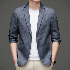 DJ2230钱塘2020-3中年男士商务休闲简约秋冬季百搭西服P147图片