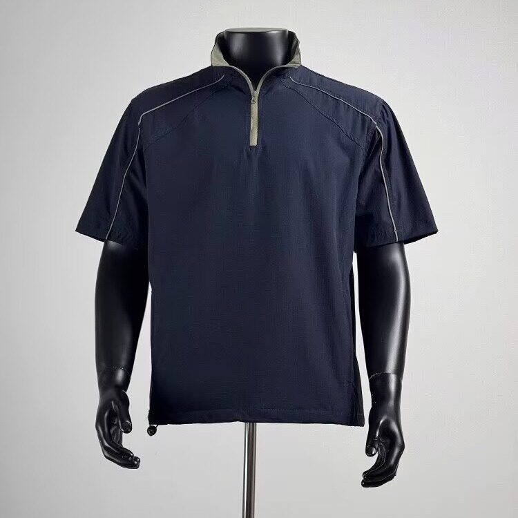 日系半拉链套头立领短袖男夏季速干工装T恤休闲上衣潮TA76-P35,男装T恤,星座208-5