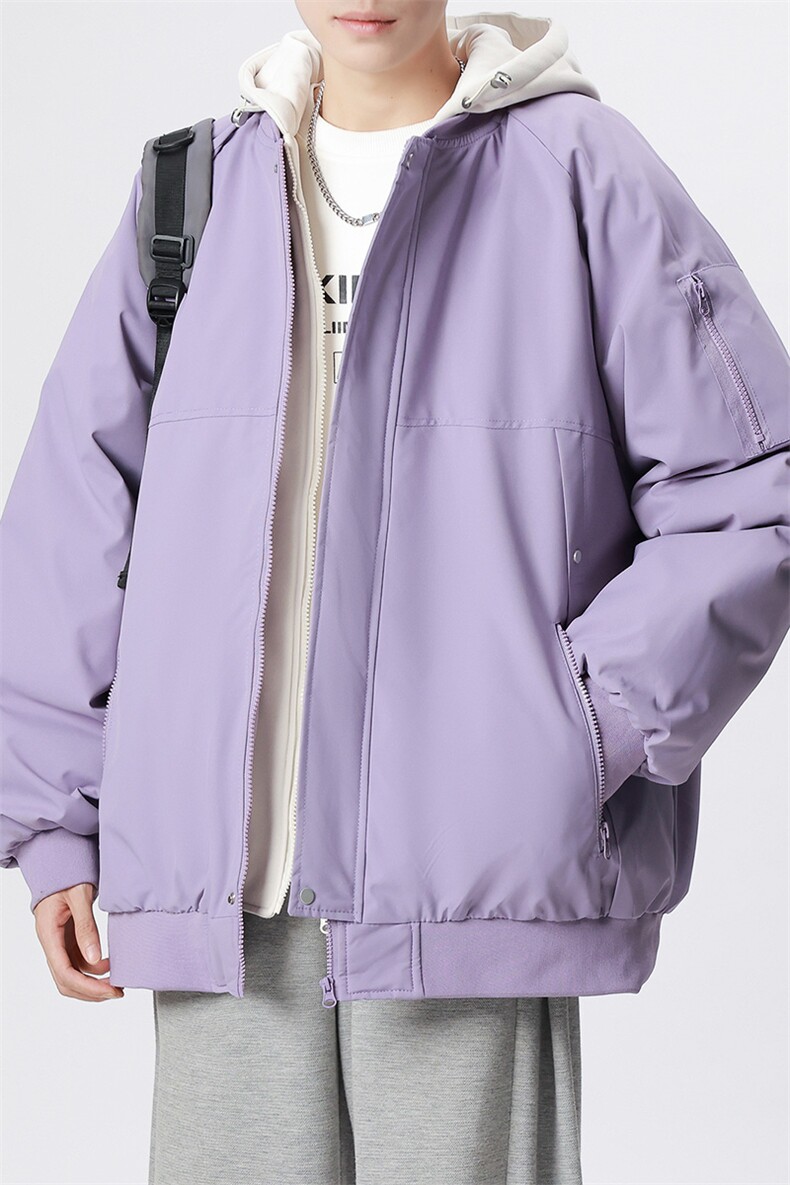 无影墙美式假两件棉服外套男2026秋冬宽松棉衣夹克A436-2583-P95,男装夹克,电商A436