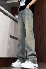 B221美式ins高街暗黑小众修身微喇牛仔裤LK24168-P60控78，男装牛仔裤，电商B221