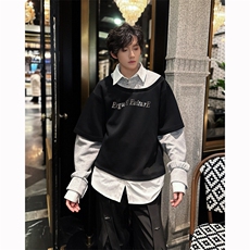 现货25秋冬男士一件顶三件套头衬衫领卫衣WY50-P98，男装卫衣，电商B288