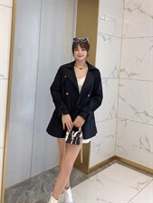 现货风衣外套三色三码，女装风衣，艾涵o