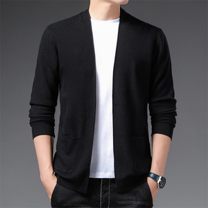 BBS6036男式2023秋季新款西服针织开衫西装领商务休闲男装P72图片