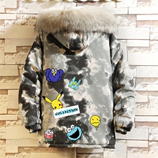MC49079-P135日系潮衣男大码派克服男工装服外套袄砖墙，男装棉衣，电商A040A