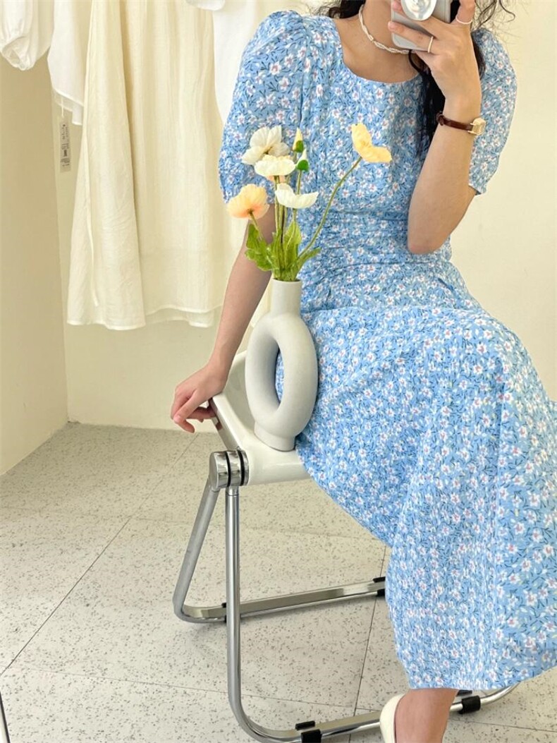 韩系，清新碎花裙，其它，DAP