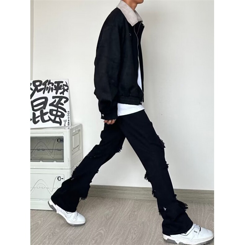 水洗直筒气质ins秋季常规日常潮牛仔布青少年牛仔裤B01-P37,男装牛仔裤,星座1109-3