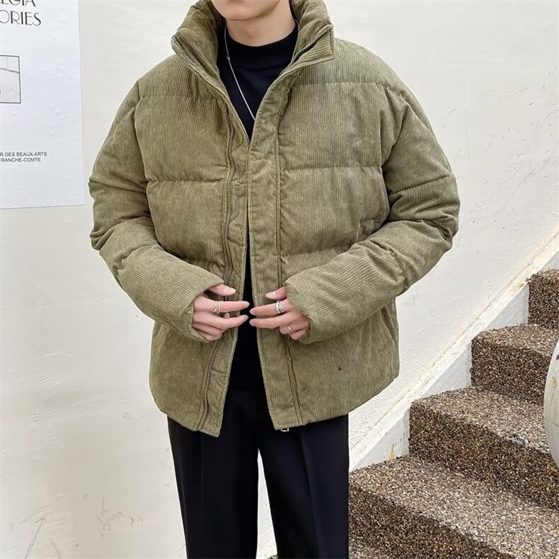新款立领棉衣男冬季加厚棉袄外套韩版潮流宽松潮牌面包棉服MA19,男装棉衣,星座1116A-2（原606A-1）