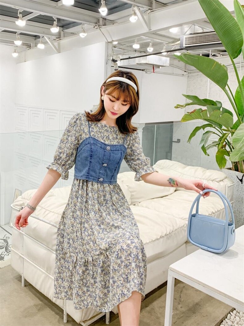 两件套马甲背心连衣裙，女装马夹，雨恋依香