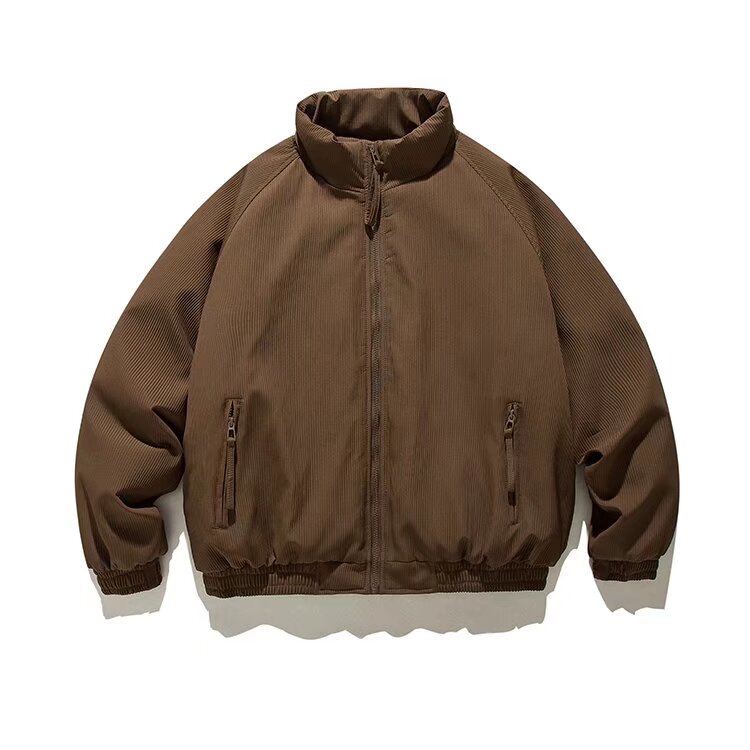 加绒加厚冬男女立领棉衣灯芯绒保暖棉袄面包服外套MY9050P75,男装棉衣,星座1013-1